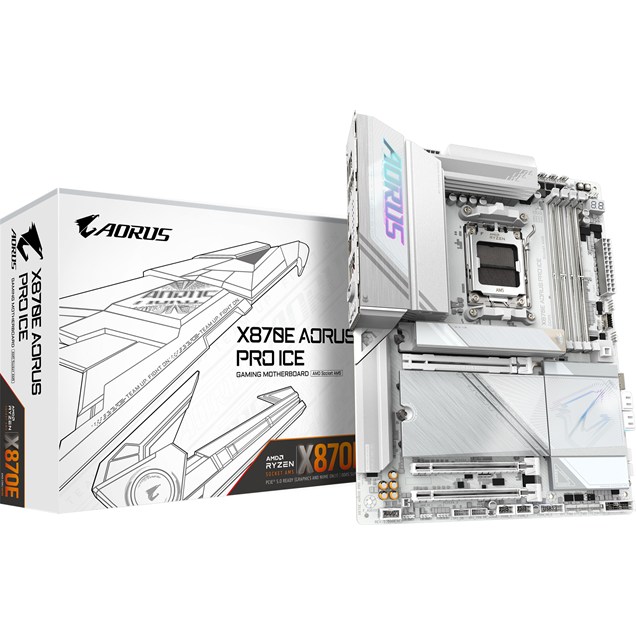 Gigabyte X870E AORUS PRO ICE ATX Motherboard for AMD AM5 CPUs